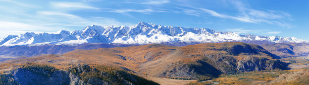 雪山的全景。图片下载
