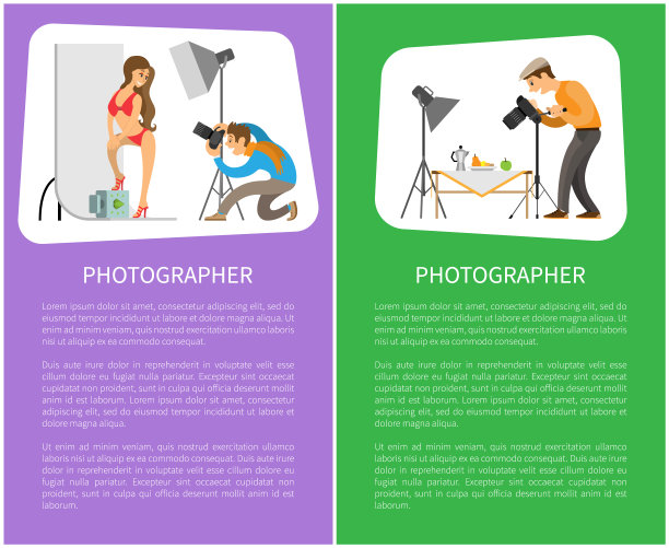 工作室和静物摄影师海报文本图片下载