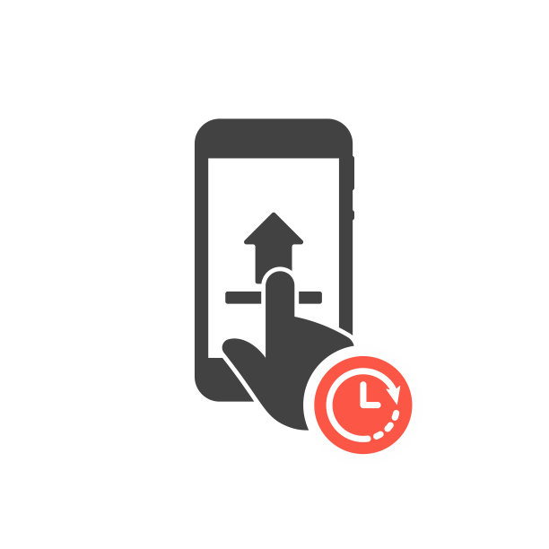 智能手机上传图标与时钟标志，倒计时，截止日期，时间表，计划符号图片下载