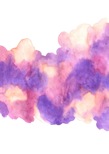 抽象的紫色和粉红色垃圾水彩手绘背景。图片下载