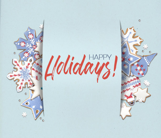 用星星形状的饼干和节日祝福作为圣诞背景图片下载