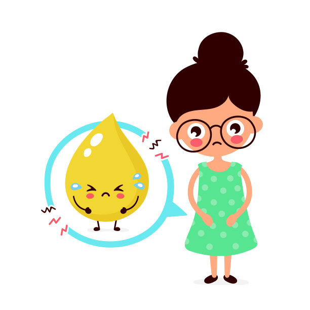 一个患有尿疾的可怜的年轻女人图片下载