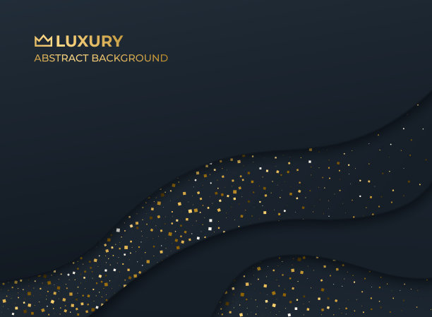 抽象豪华优雅的黑色矢量背景图片下载