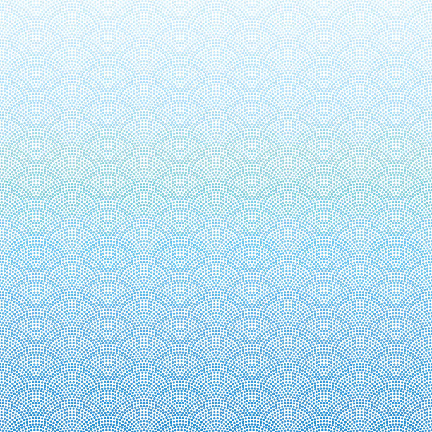 无缝波浪图案与日本传统设计。图片下载