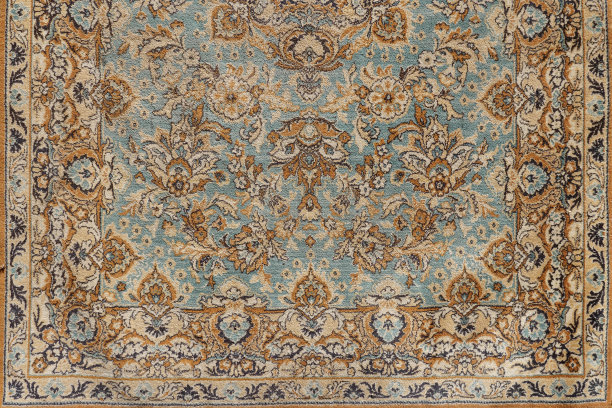 背景是古色古香的东方地毯图片下载