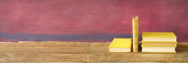 安排的书籍。阅读、学习、教育、文学，全景式，良好的拷贝空间图片下载