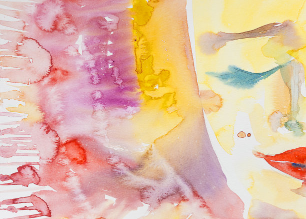 美丽的梦幻女子水彩画图片下载