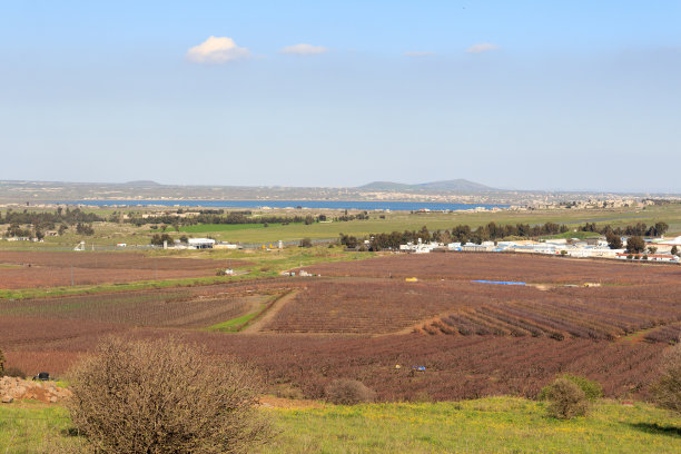 叙利亚和以色列占领的戈兰高地之间的边界，设有库奈特拉过境点和联合国脱离接触观察员部队营地图片下载