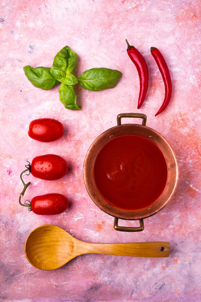 天然蔬菜番茄酱图片下载