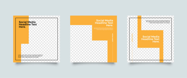 社交媒体帖子模板收集图片下载