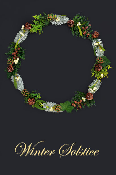 冬至花环图片下载