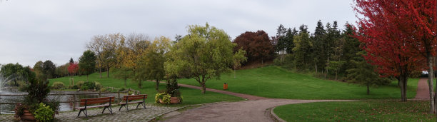 全景景观公园秋季île-de-France图片下载