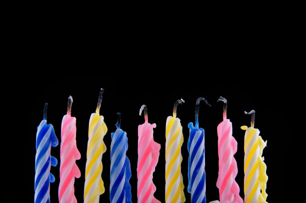 黑色生日蜡烛图片下载