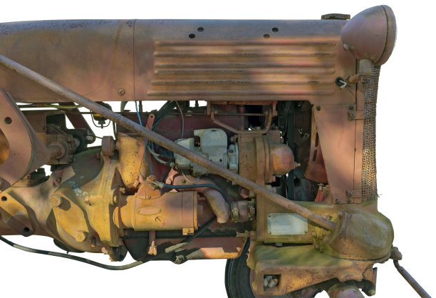 生锈的拖拉机Emgine图片下载