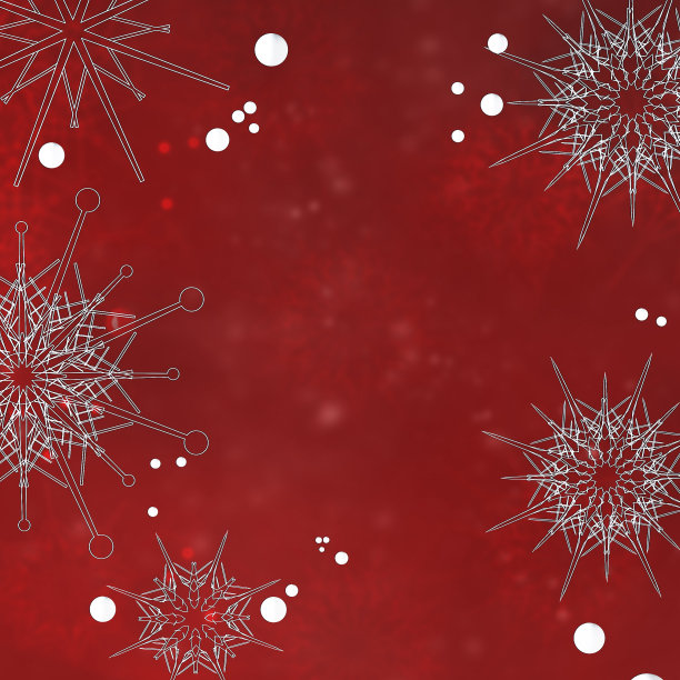 红色的圣诞背景与文字空间。图片下载