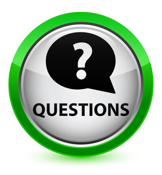 问题(气泡图标)水晶绿色圆形按钮图片下载