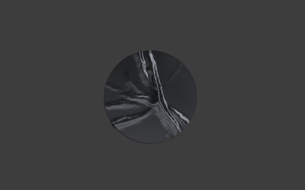 空白黑色圆形不干胶贴纸模型上的黑色背景图片下载