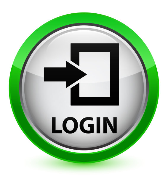 登录水晶绿色圆形按钮图片下载