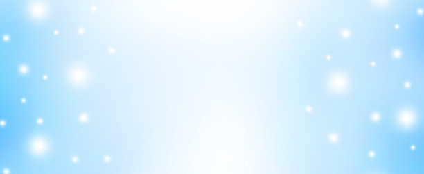 抽象模糊美丽的发光蓝色梯度颜色背景与闪耀的雪花闪烁的圣诞节日和新年季节设计的旗帜概念素材图片