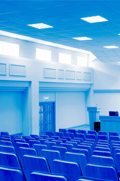 会议厅(蓝色)图片下载