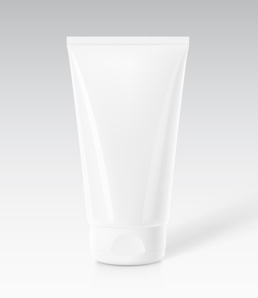 化妆品用空白塑料管。前视图。图片下载
