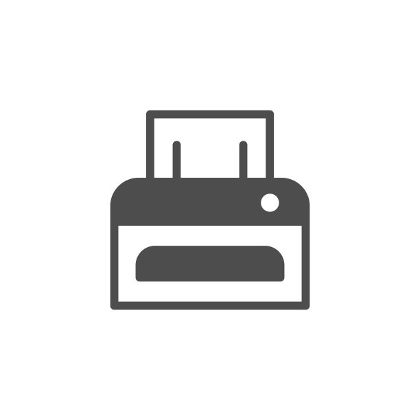 打印机字形图标和打印符号图片下载