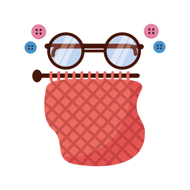 眼镜和吊袜带针祖父母矢量设计图片下载