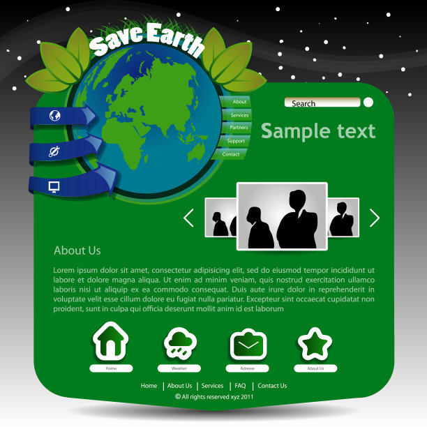 一页网站模板图片下载