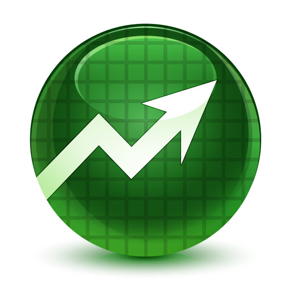 业务图图标玻璃软绿色圆形按钮图片下载