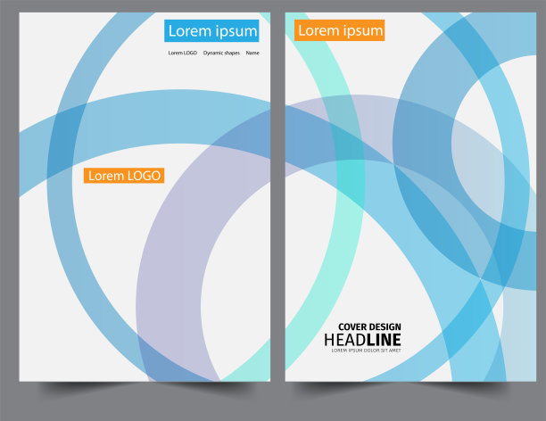 矢量商业宣传册，宣传单设计模板。图片下载