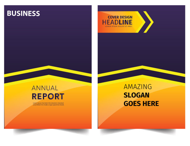 矢量商业宣传册，宣传单设计模板。图片下载