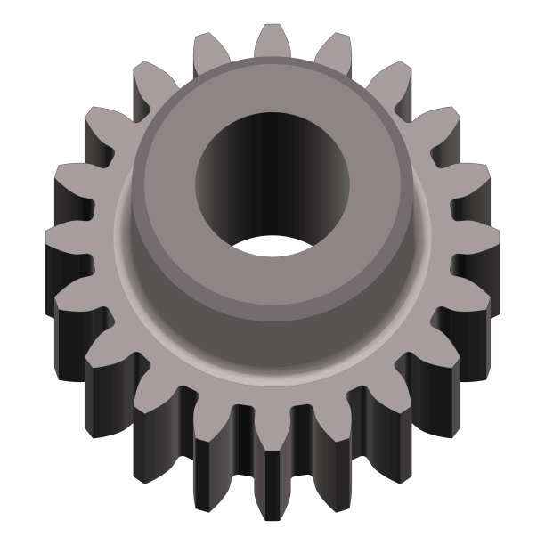 齿轮。3 d效果。矢量图图片下载