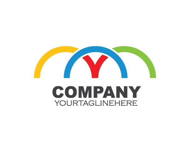 圆环标志模板矢量图片下载