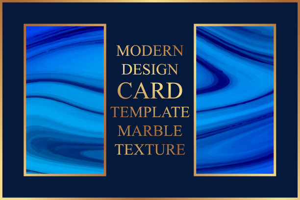 现代几何豪华名片模板的业务或展示。图片下载