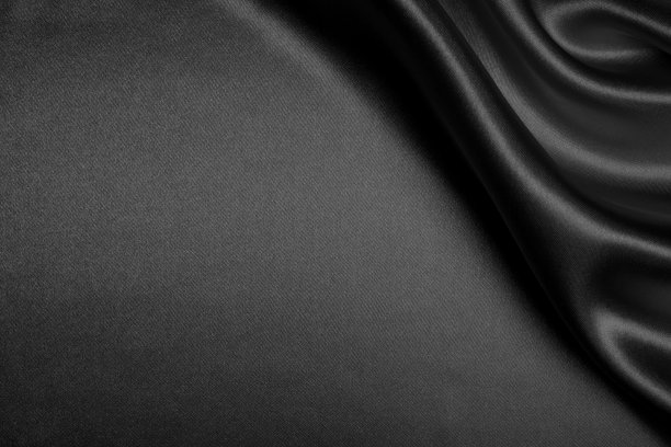 黑色丝绸波浪纹理背景图片下载