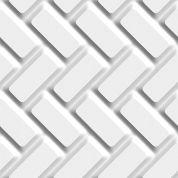 几何3D白色背景。无缝模式。绘制插图。图片下载