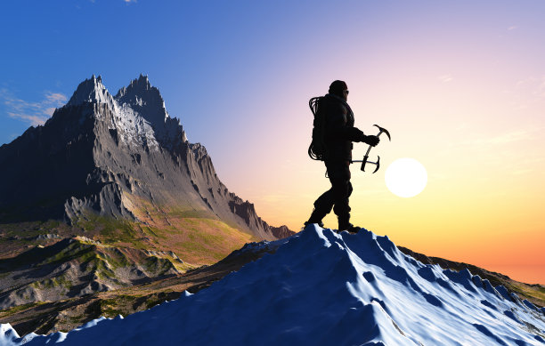 登山。图片下载