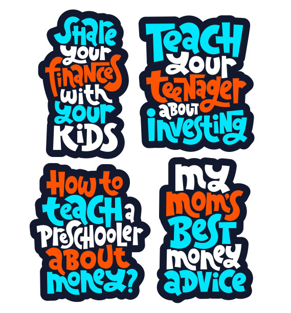 孩子金融刻字图片下载