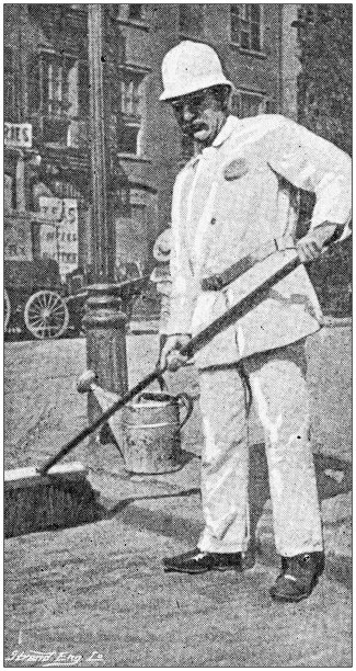 古董照片:纽约人，街道清洁工图片下载