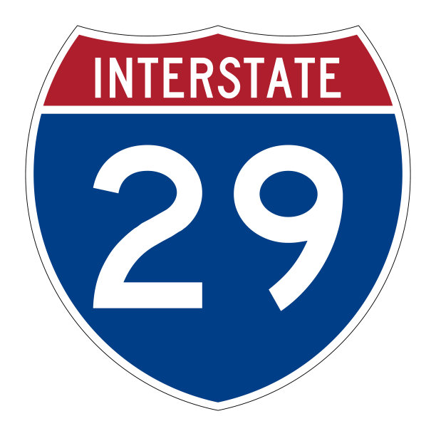 29号州际公路路标图片下载