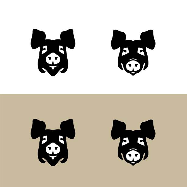 猪头。矢量图标。图片下载