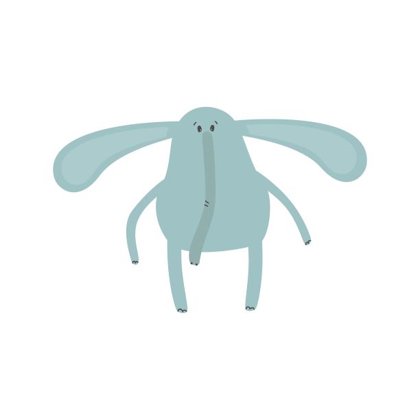 可爱的大象。图片下载