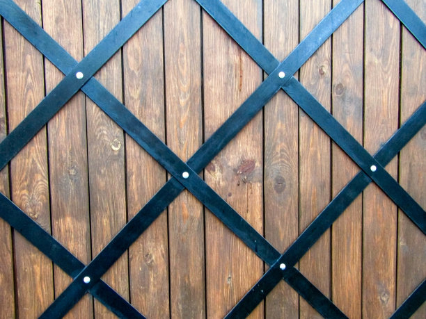 木门背景由木板制成。照片图片下载