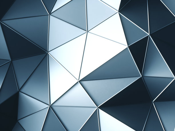 抽象的亮蓝色三角形图片下载