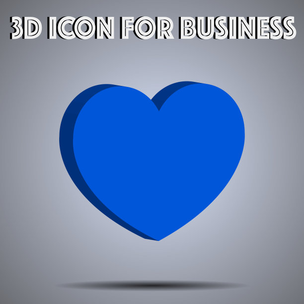 比如，心脏3D图标矢量插图。物联网技术主题图标。等距平面seo设计。数字网络对象和符号的应用程序，视频博客，博客，商业，社交媒体图片下载