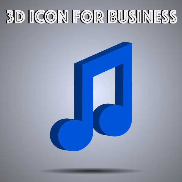 音乐3D图标矢量插图。物联网技术主题图标。等距平面seo设计。数字网络对象和符号的应用程序，视频博客，博客，商业，社交媒体图片下载