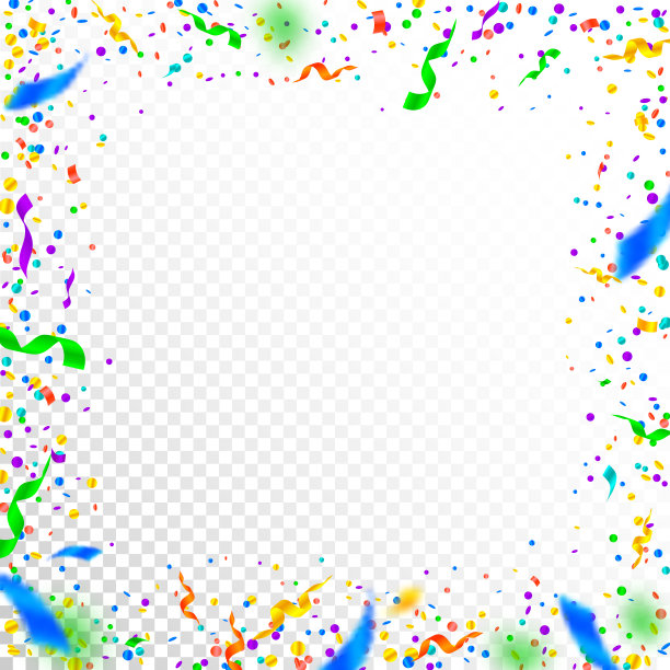 飘带和纸屑。五颜六色的金属箔图片下载