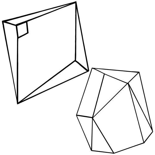 向量的几何形式。孤立的插画元素。马赛克的形状。图片下载