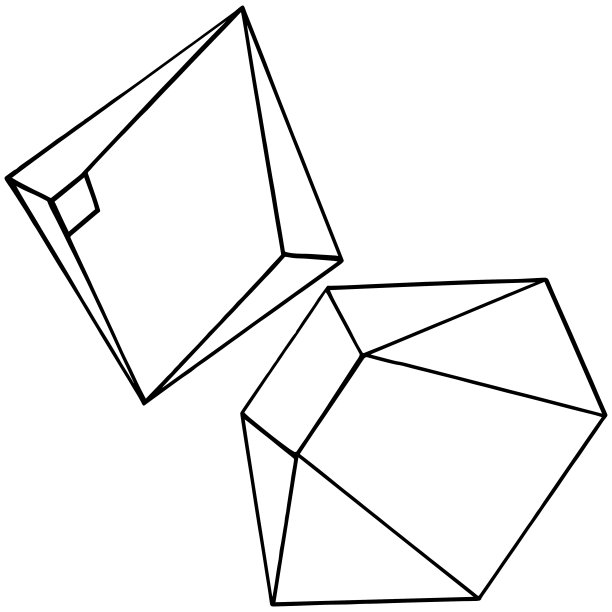 向量的几何形式。孤立的插画元素。马赛克的形状。图片下载