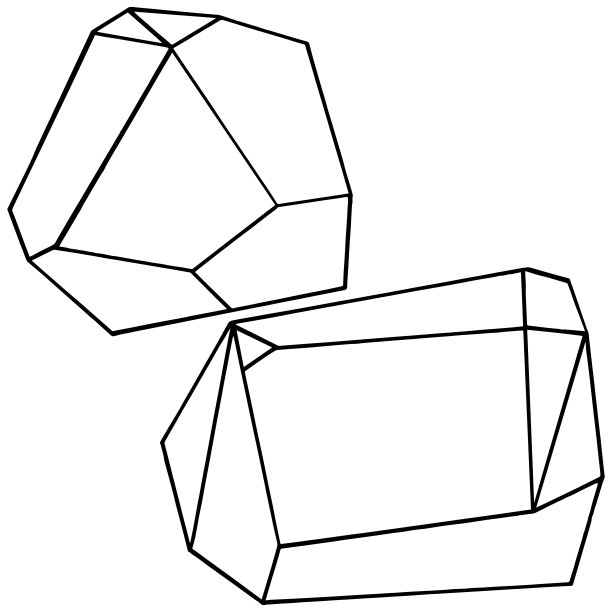 向量的几何形式。孤立的插画元素。马赛克的形状。图片下载